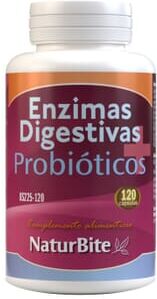 Naturbite Enzimas Digestivas + Probióticos 120 Caps