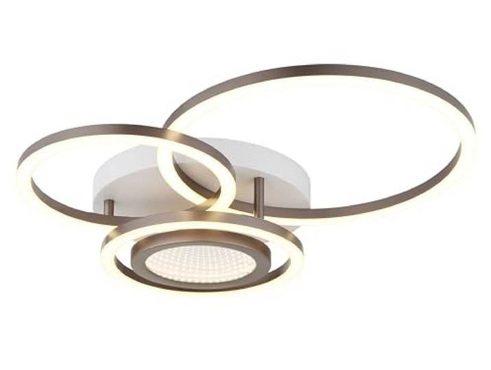 Plafonnier LED blanc effet 3D L 48 cm