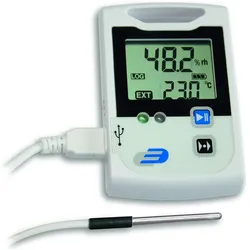 TFA Log100, Thermometer + Hygrometer, Weiss