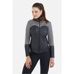 Cavalliera Winter Reitjacke MAJESTY SOFTSHELL FUR, schwarz/meliert grau, Größe: XL