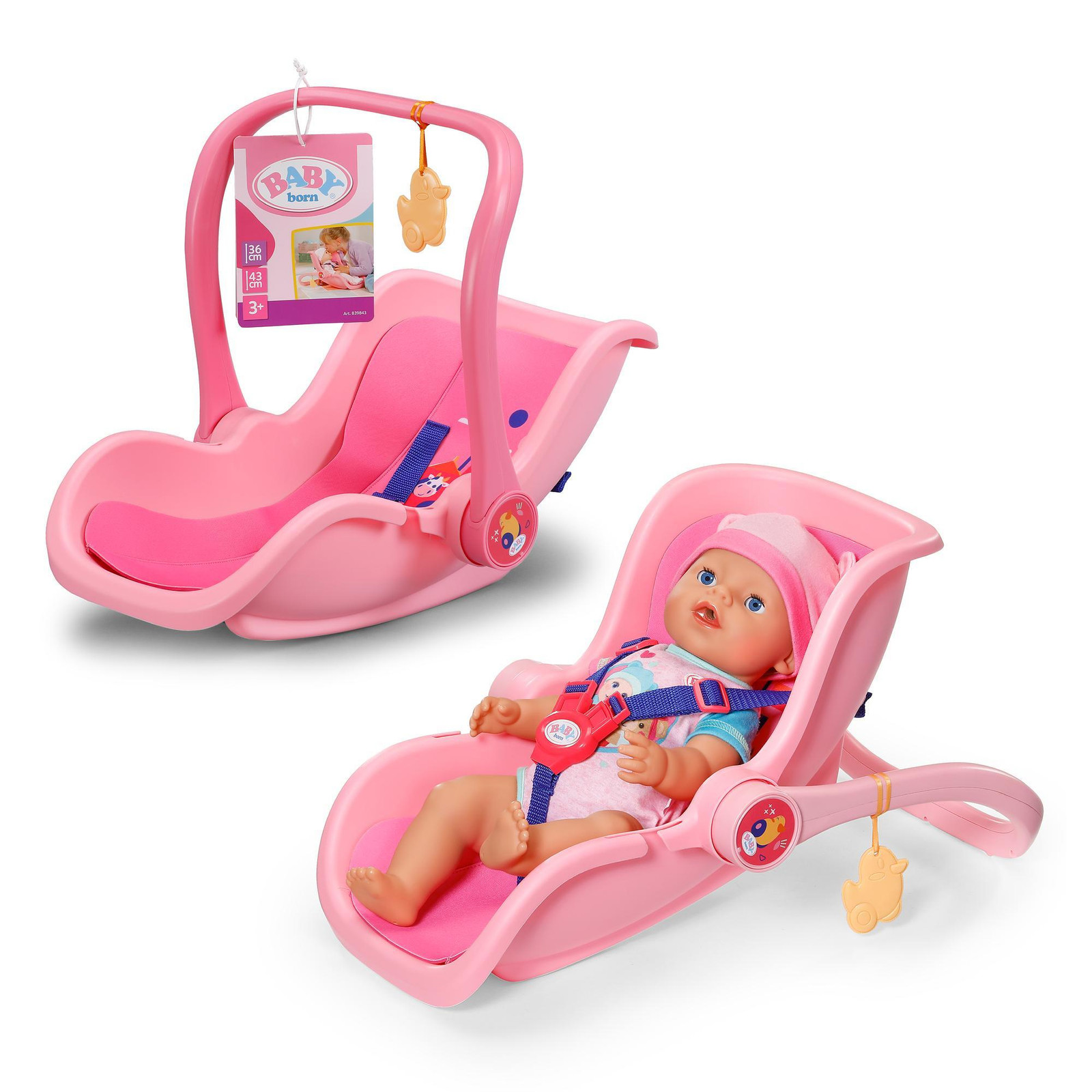 BABY born Autostoeltje Roze