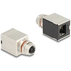 DELOCK M12 Adapter X-kodiert 8 Pin Buchs