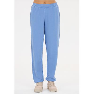 Sweathose ATHLECIA "Crecy", Damen, Gr. 34, EURO-Größen, blau (himmelblau), 50% Baumwolle, 48% Polyester, 2% Elasthan, unifarben, lang, Hosen Sweathose, im entspannten und weichen Design