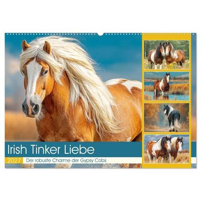 Irish Tinker Liebe. Der robuste Charme der Gypsy Cobs (Wandkalender 2027 DIN A2 quer), CALVENDO Monatskalender