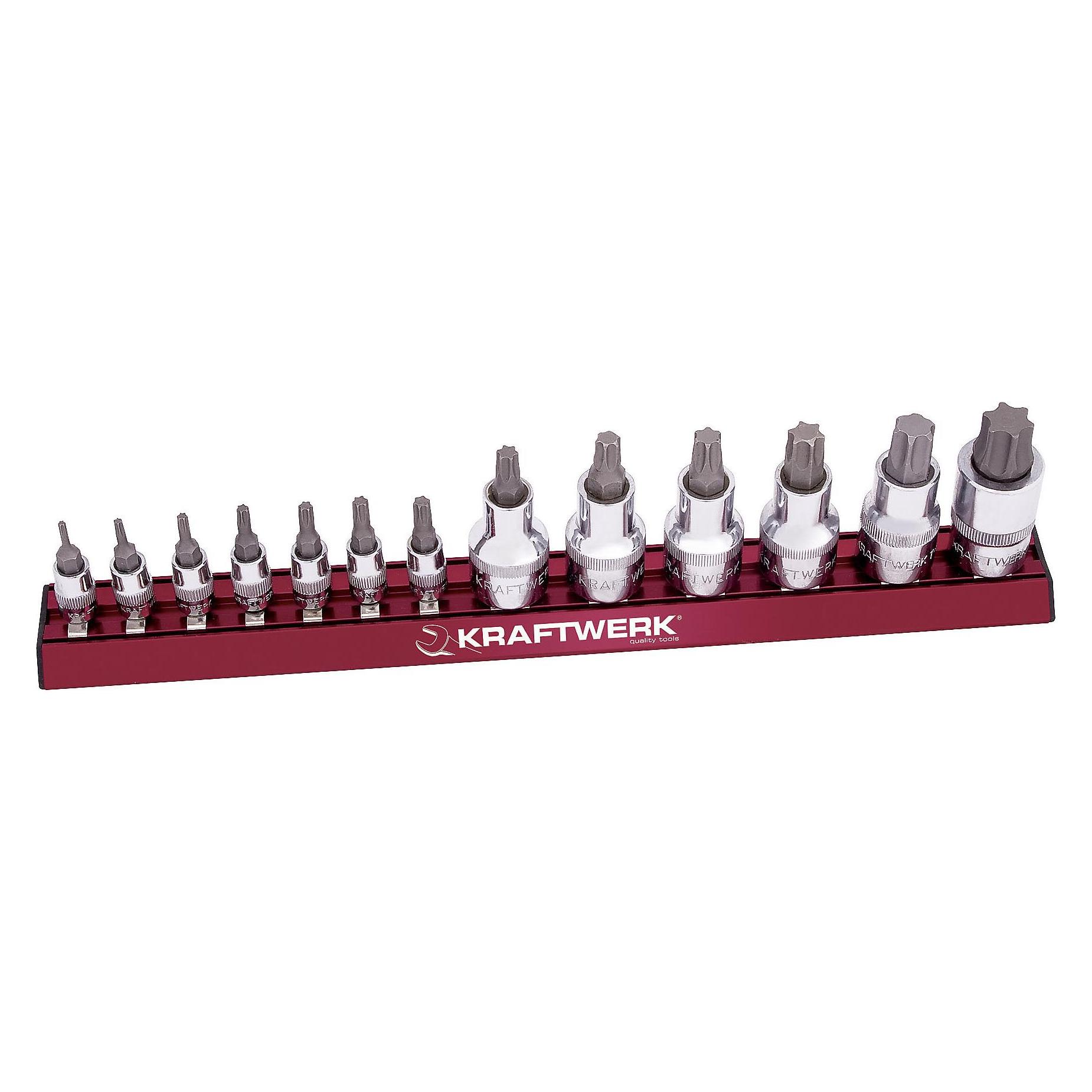 Kraftwerk TX-Bit-Steckschlüsseleinsätze-Satz Magalu (1/2", 1/4") (99045)