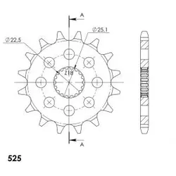 Supersprox Ritzel 525 16Z