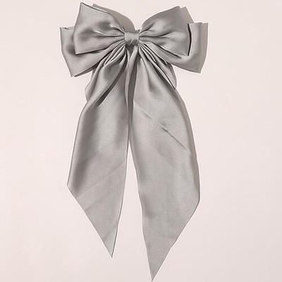 1 Stück Haarschleifen-Clips für Frauen, große Satin-Haarschleifen, lange Krokodilklemmen, große Haarschleife, Mädchen-Haar-Accessoires, Hochzeit, Abschlussball, Party-Charme