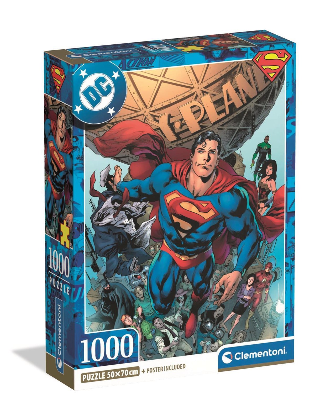 Clementoni Puzzle Superman 2025 -1- Compact 1000 pieces 2D Puzzles