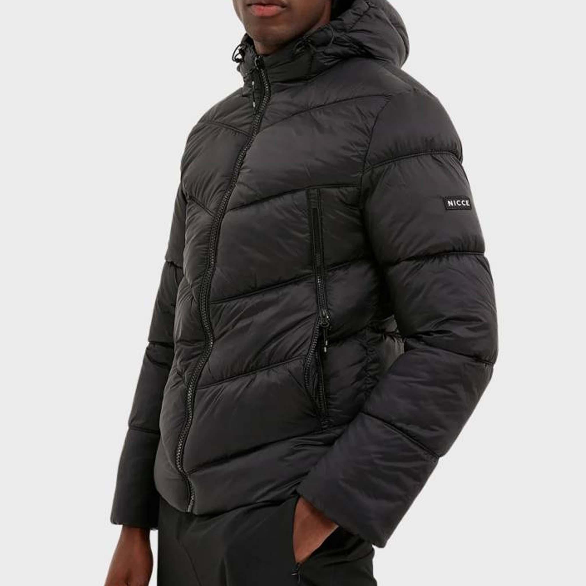 Nicce Canyon Herren Pufferjacke, Schwarz