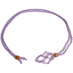 Crystal Gemstone Necklace Cord 45cm/18inch - Purple