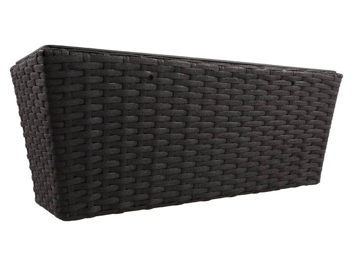 Jardin Royal Balkonkiste Gomera Schwarz 51 × 20 × 20 cm 15 l