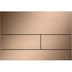 TECEsquare II Metall WC-Betätigungsplatte 9240848 Rotgold gebürstet (mit Anti-Fingerprint)