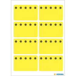 Herma 3771 Tiefkühletiketten gelb 26x40 mm Eiskristalle 48 St.