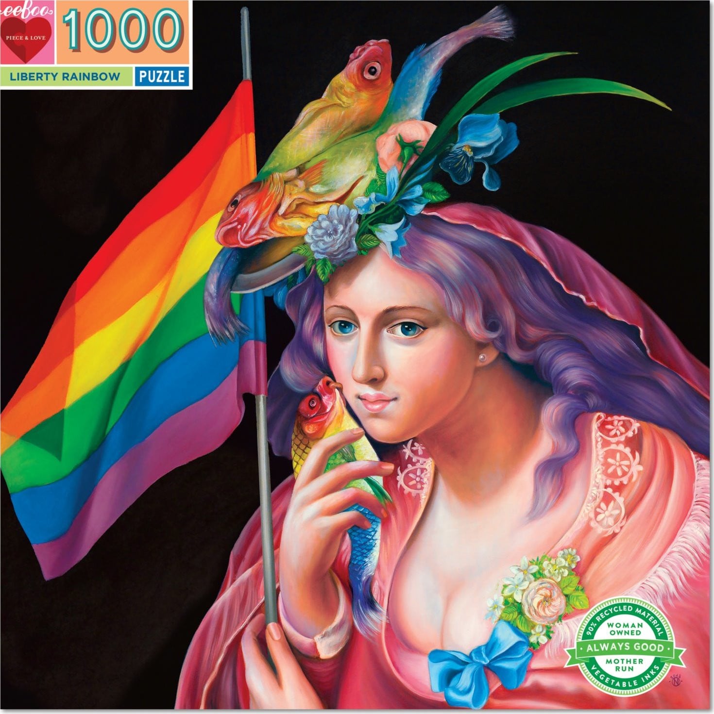 EEBOO Puzzel Regenbogen der Freiheit 1000 stukjes