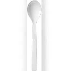 WACA 9x Salatlöffel mit Haken 33,5 cm, weiß Material SAN, bruchunempfindlich,