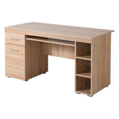 Dmora Massafra - Schreibtisch, 145x66x76h cm Eichenbraun, eine Schublade