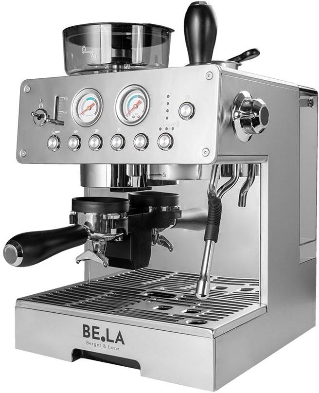 Siebträgermaschine "Berger Lanz STK03CNS", Energieeffizienz: B, silber (silberfarben), Kaffeemaschinen, Siebträgermaschine silberfarben Einheitsgröße