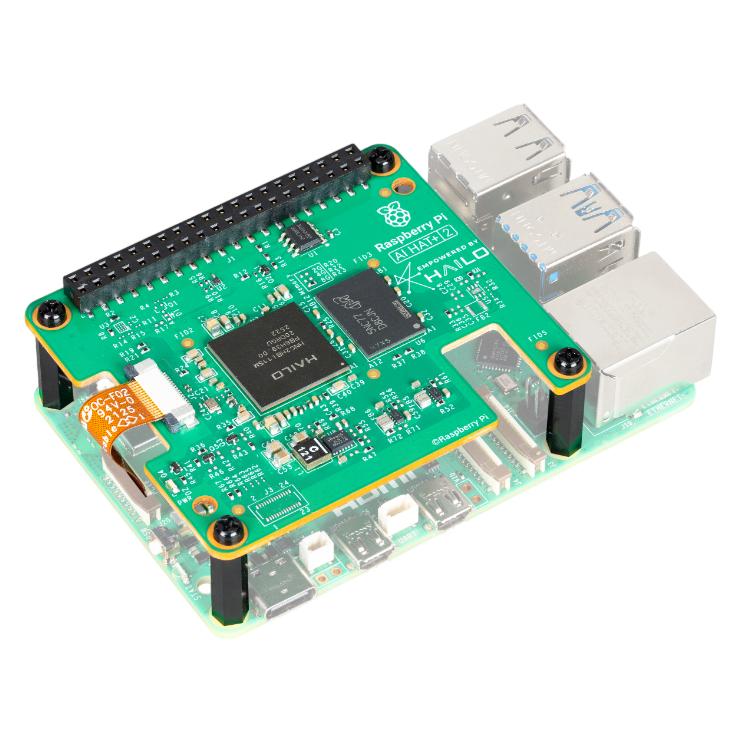 Raspberry Pi AI HAT+ 2, 40 TOPS, Hailo 10H Accelerator (HAT) (SC2166)