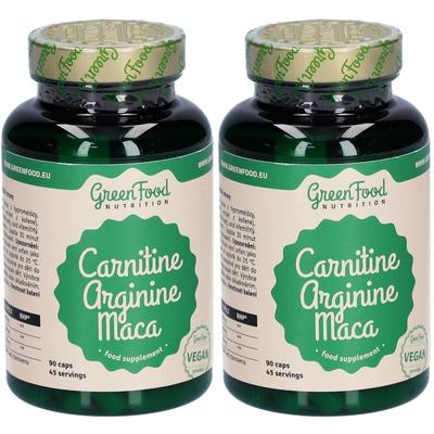 GreenFood Nutrition Carnitine Arginine Maca 90cps 2x 2x90 St Kapseln