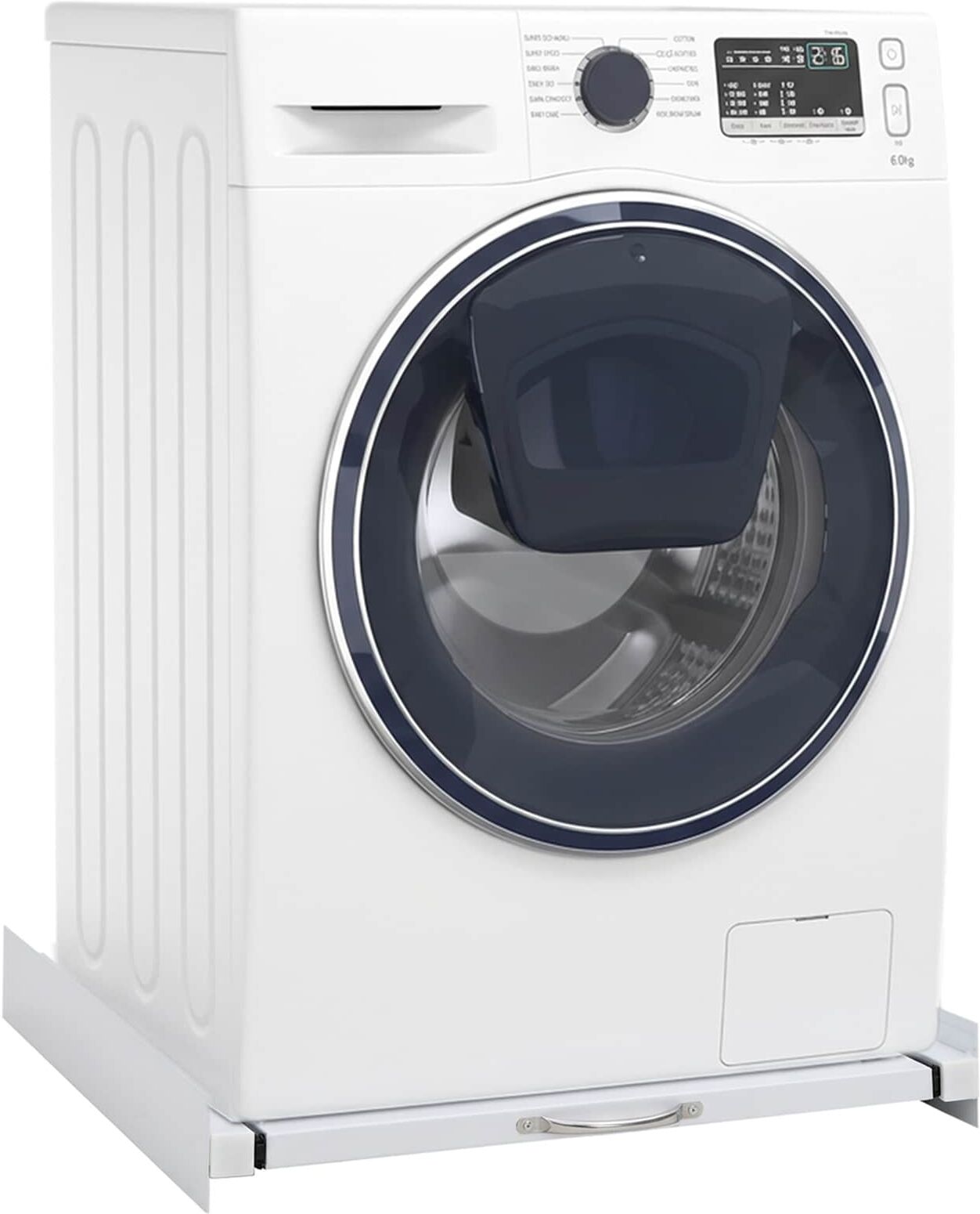 vidaXL Kit pour tour de lavage-séchage avec étagère coulissante