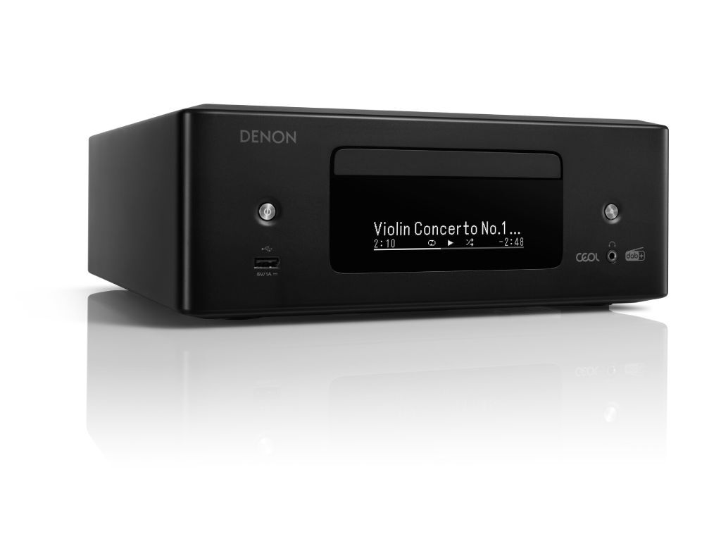 Denon CEOL N-12, Home-Audio-Minisystem, Schwarz, 1 Disks, 130 W, 2-Wege, 4 Ohm