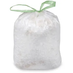 Mülleimerbeutel (HDPE) mit Zugband weiß 63 x 73 cm 60L `L`