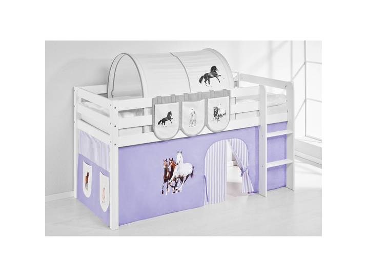 Rideaux Chevaux 1 x 198 x 74cm Mauve/Lilas