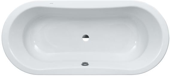 LAUFEN Thallium Oval-Badewanne 2250800000401 180 x 80 cm, ohne Antislip, weiß