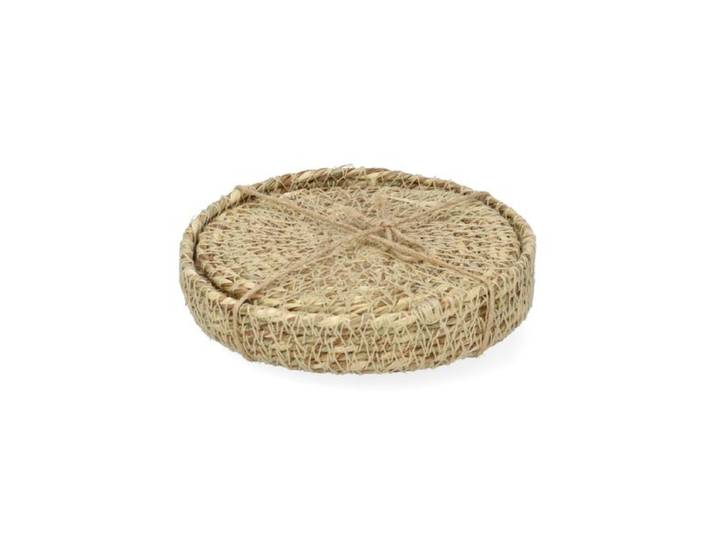 Onderzetters, zeegras, set van 4, Ø11 cm