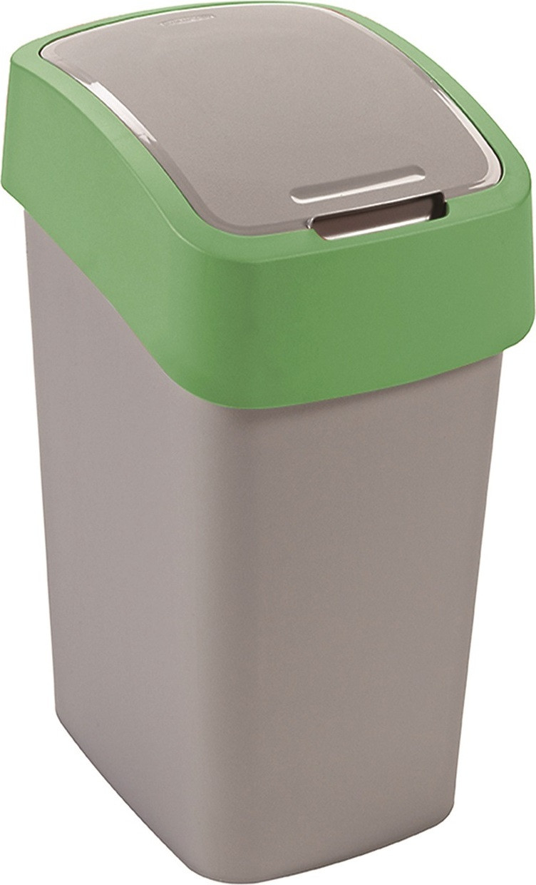 Curver Vuilnisbak met deksel, 10 liter, groen