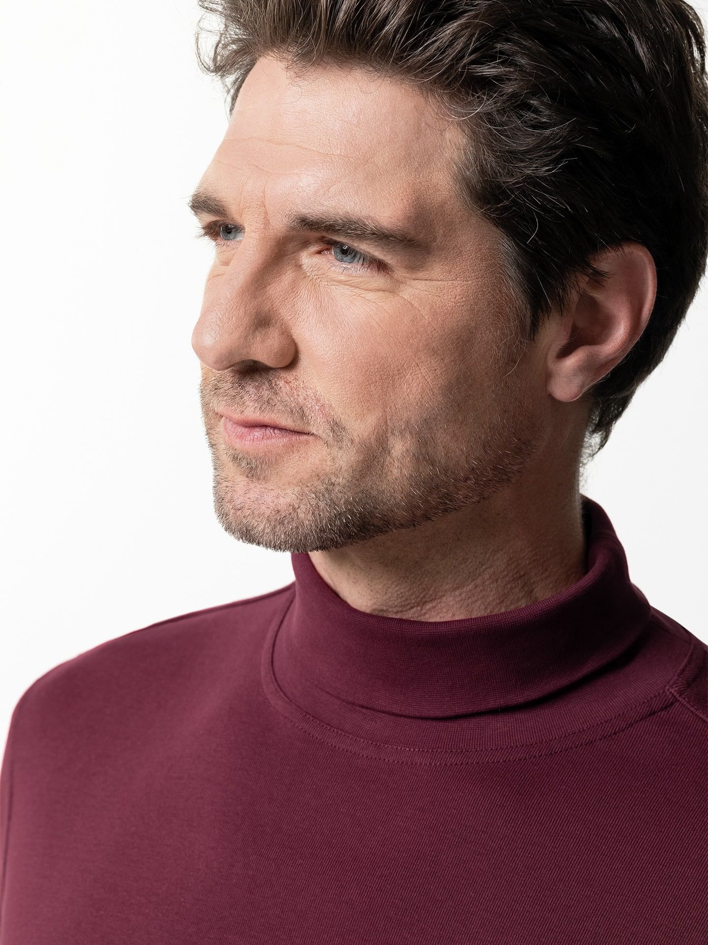 Walbusch Rollkragen-Shirt, , Farbe Rot, 54, supergekämmte Baumwolle besonders formstabil Herren