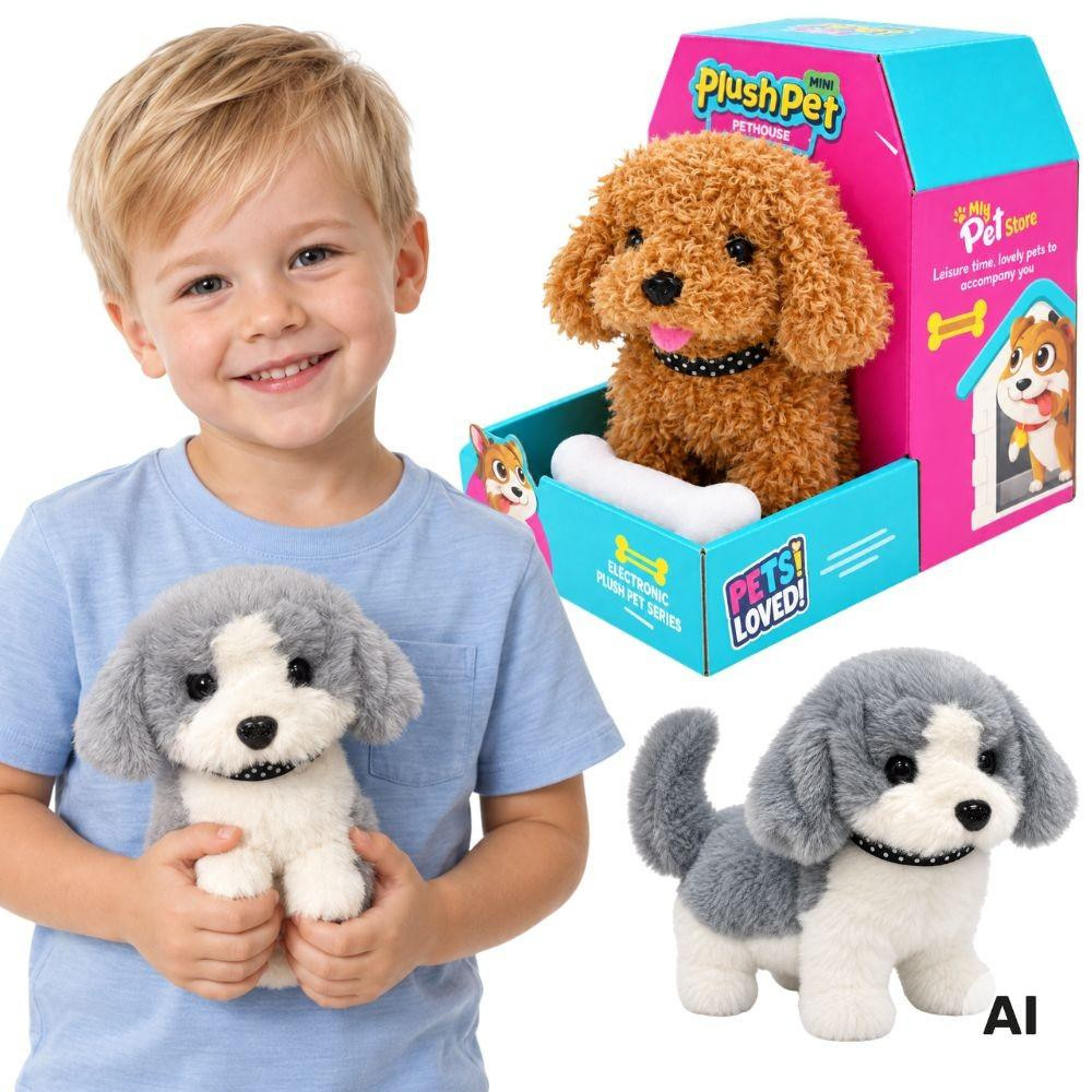 Woopie interactieve pluche hond botpoedelhusky