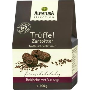 Alnatura Pralinen Selection Trüffel Zartbitter, Bio, belgische Art, 100 g