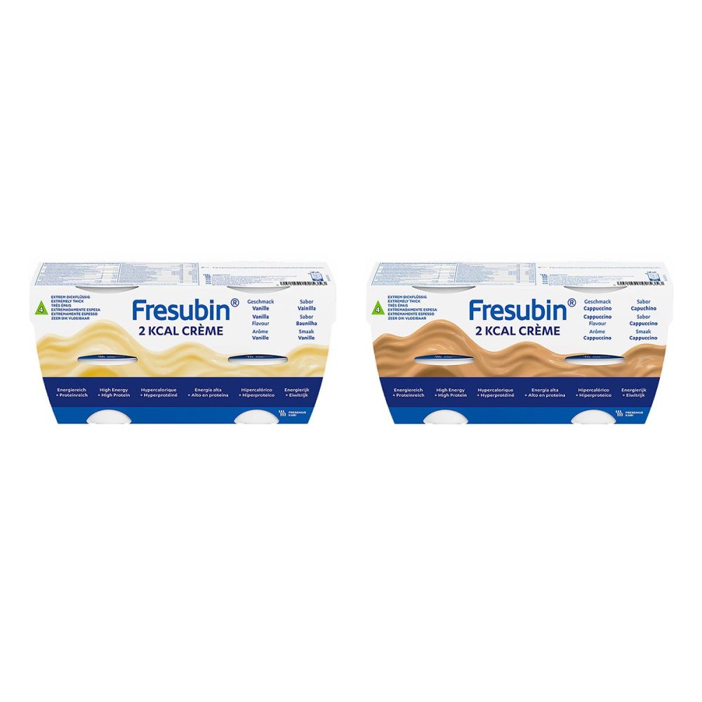Fresenius Kabi Deutschland GmbH Fresubin 2 kcal Creme Vanille + Cappuccino Aufbaunahrung 08107234