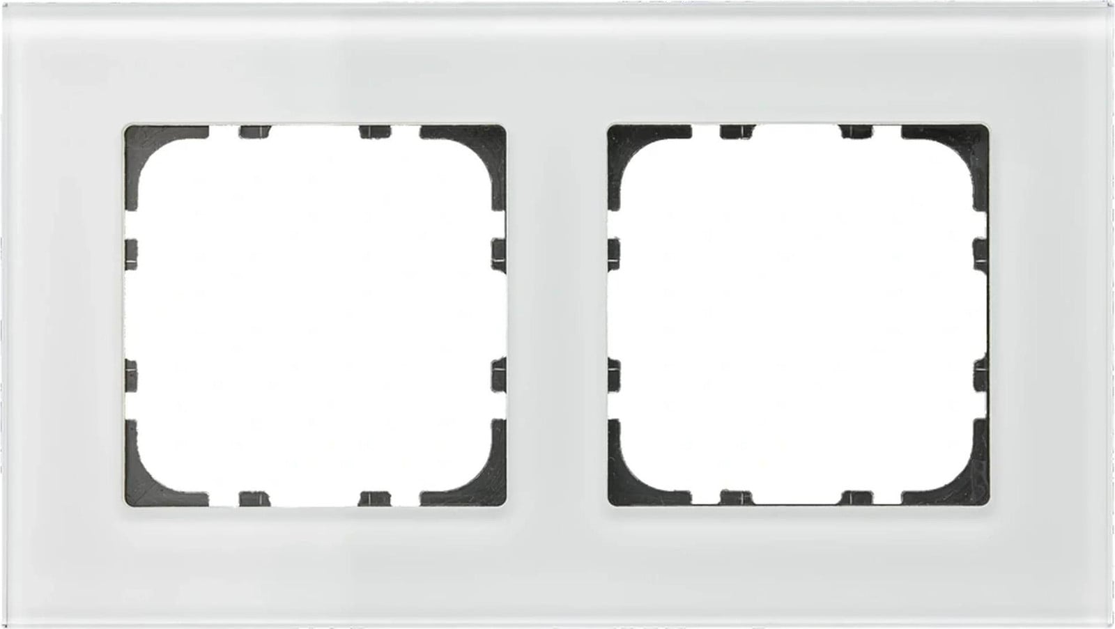 MDT KNX inbouwframe 2-voudig glas wit