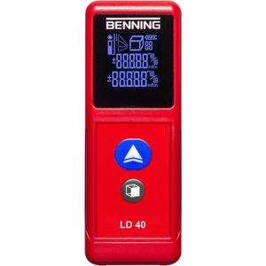 Benning Laser-Entfernungsmesser 050500, LD 40, 40m Messbereich, beleuchtetes Display