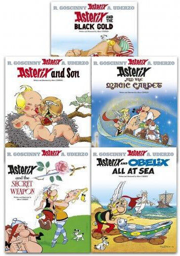 Orion Asterix Series 6 Collection 5 Books Set Book 26-30 Black Gold Asterix And Son Magic Carpet Secret ..