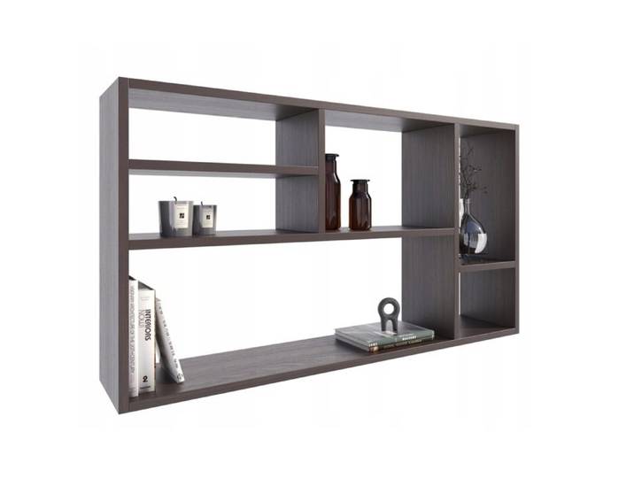 Étagère Murale Milano - Bibliothèque Suspendue - 60x109 2x18 cm - Wengé