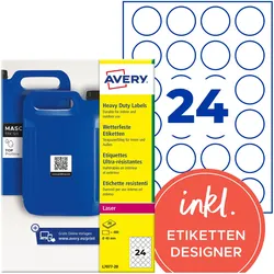 Avery, Etiketten, Folienetiketten?40mm QR-Code weiss