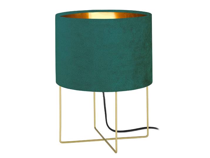 Lampe Aura Ø 24cm Doré/Vert Velours E27