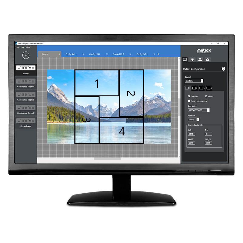 Matrox QuadHead2Go Q155 Multi-Monitor Controller Appliance / Q2G-H4K (Q2G-H4K)