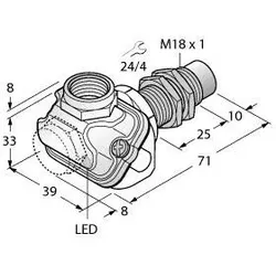 Turck Sensor NI10-EM18WDTC-Y1X