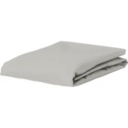 Premium Percale Bettlaken mit Gummizug 90 x 220 cm silberfarben
