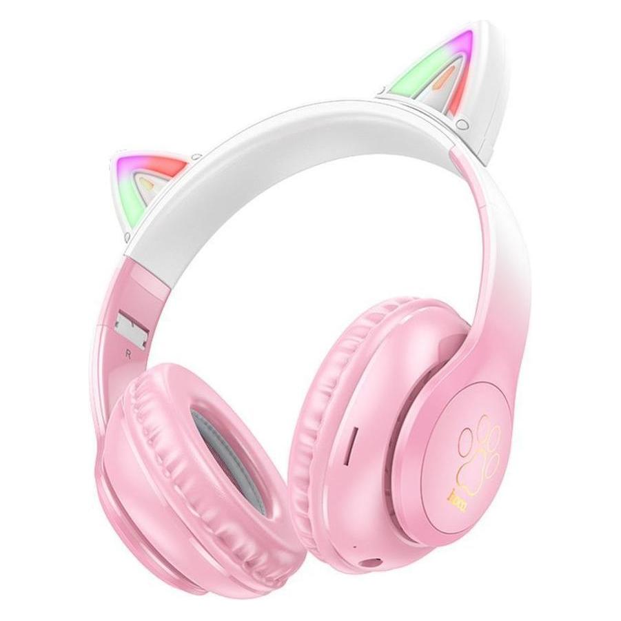 Hoco Drahtlose Kopfhörer drahtlose bluetooth Kopfhörer W42 Cat Ear Kirschblüte (6931474795847)
