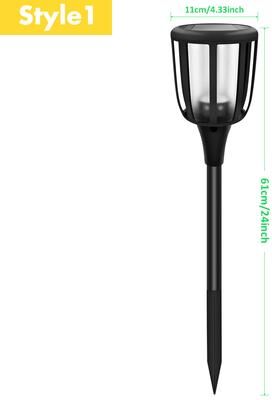 Youfap Market Flickering Flame Solar Garden Lights, Waterproof Solar Pathway Lights For Lawn And Yard 1 1pcs