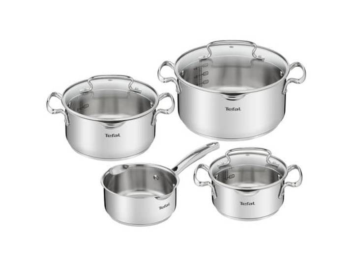 Tefal 4-delige pannenset Duetto+ - zilver