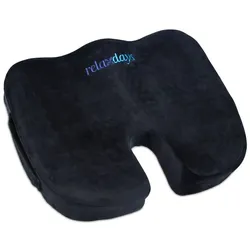 Relaxdays Ergonomisches Sitzkissen Schwarz