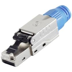 BKL Electronic RJ-45 Stecker, werkzeuglos, STP, Cat 8.1 10121216 RJ45 Stecker Silber 1 St.
