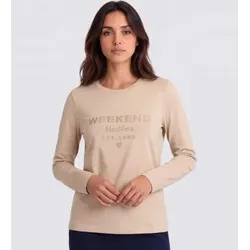 Weekend Max Mara für Damen. 2625946042650 Beiges Trägershirt Cestino (XS), Lässig, Baumwolle, Langarm