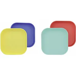 Nuby Teller 2er Pack, Teller, Mehrfarbig
